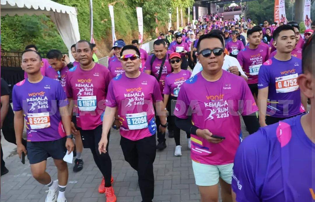 Lari Bareng Kapolri di Bali, Kapolda Sulut Irjen Pol Roycke Harry Langie Tunjukkan Solidaritas di Kemala Run 2026