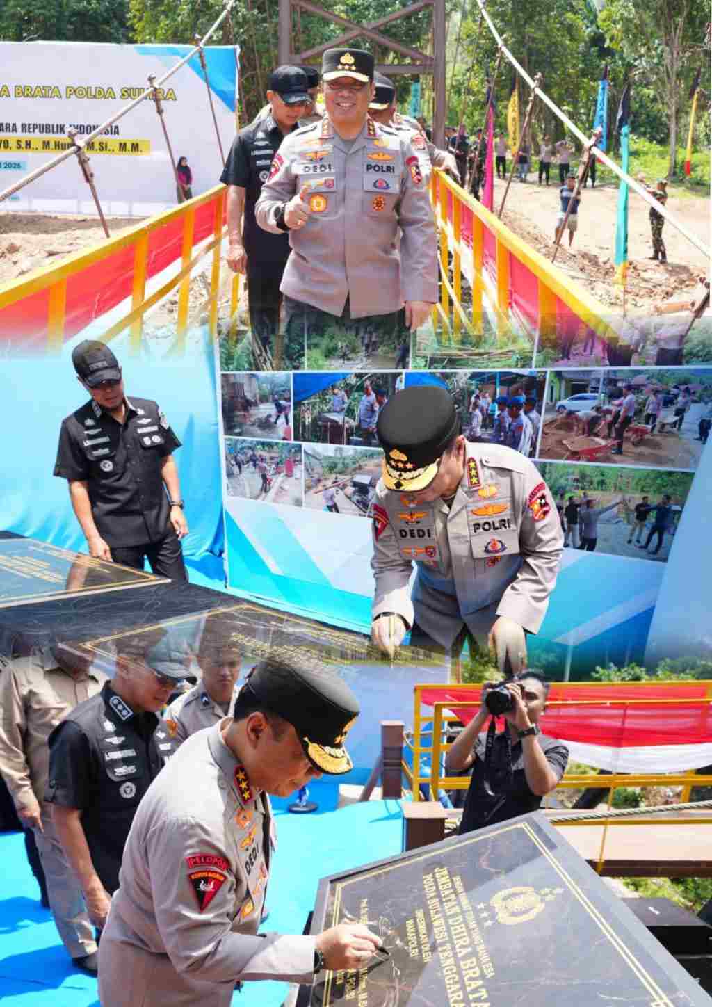 Wakapolri Resmikan Jembatan Perintis “Dhira Brata” Wujud Instruksi Presiden Prabowo