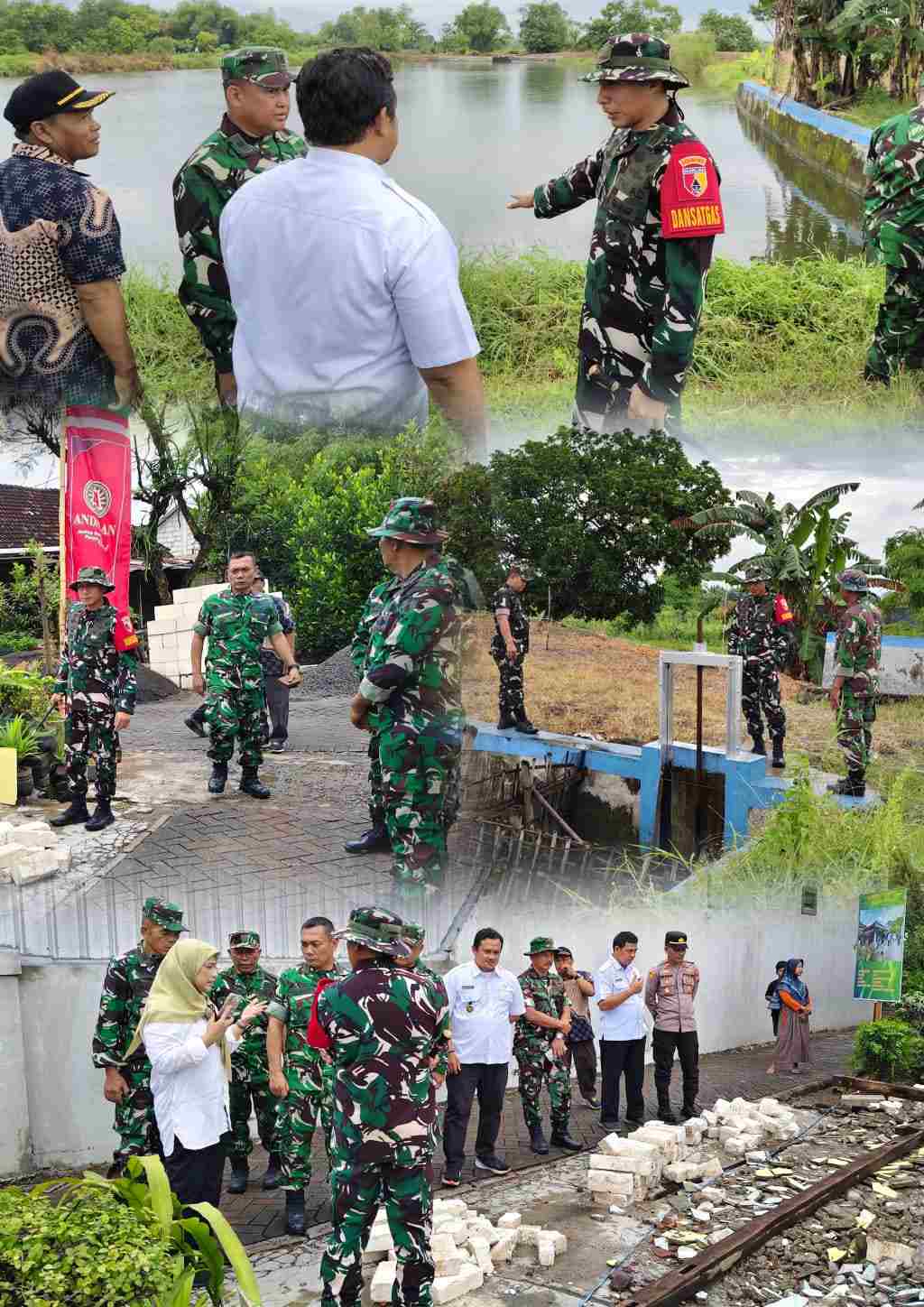 Dandim 0817/Gresik Tinjau Sasaran Fisik dan RTLH TMMD ke-128 di Desa Slempit 