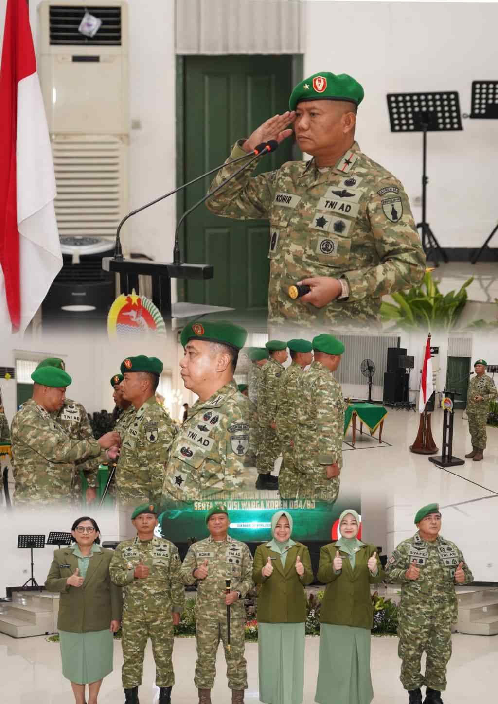 Danrem Brigjen TNI Kohir: Rotasi Tugas Adalah Kehormatan