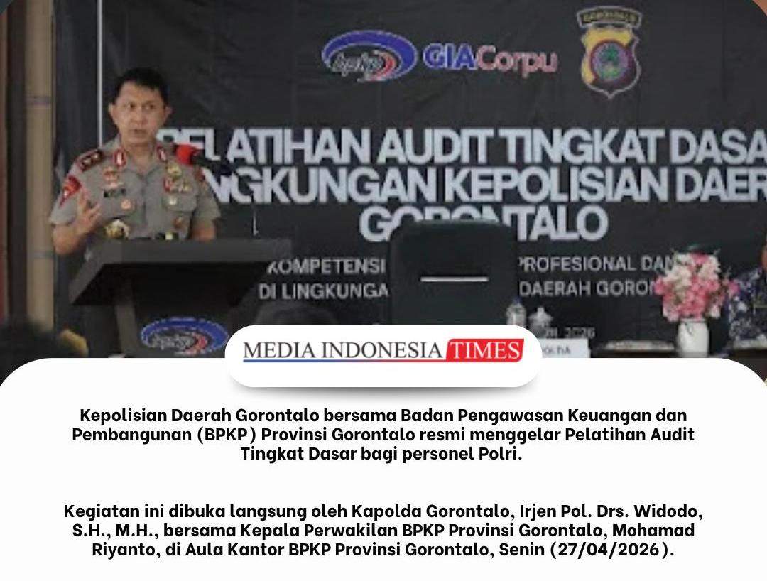 Sinergi Polda dan BPKP, Pelatihan Audit Dasar Resmi Digelar di Gorontalo