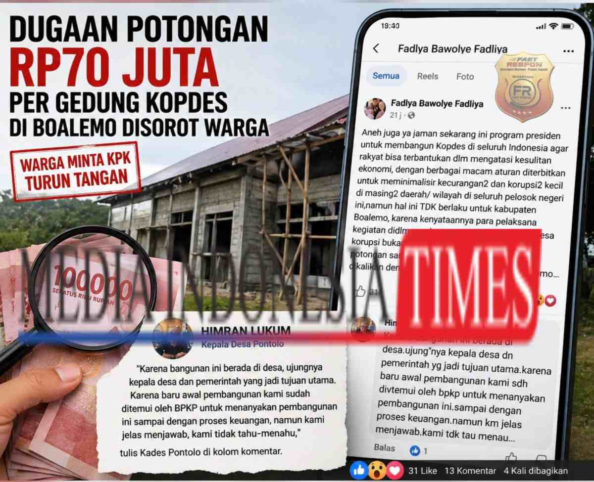 Dugaan Potongan Rp70 Juta per gedung Kopdes di Boalemo Disorot Warga