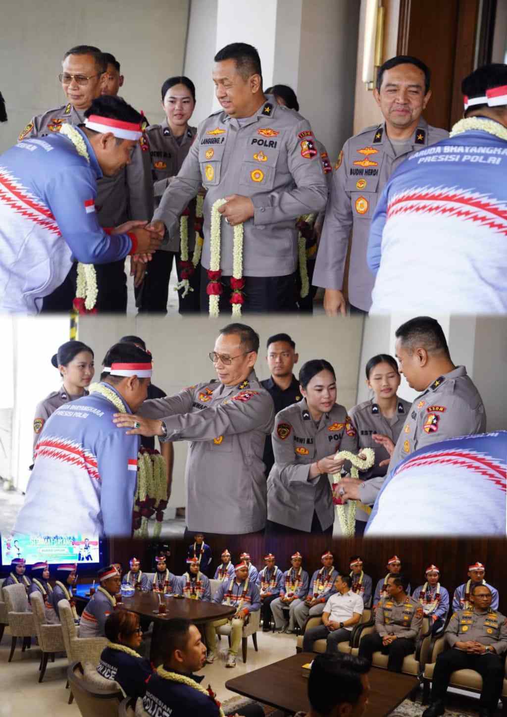 As SDM Kapolri Sambut Kepulangan Kontingen Taekwondo Garbha Presisi Peraih Juara Umum WATA Championship 2026