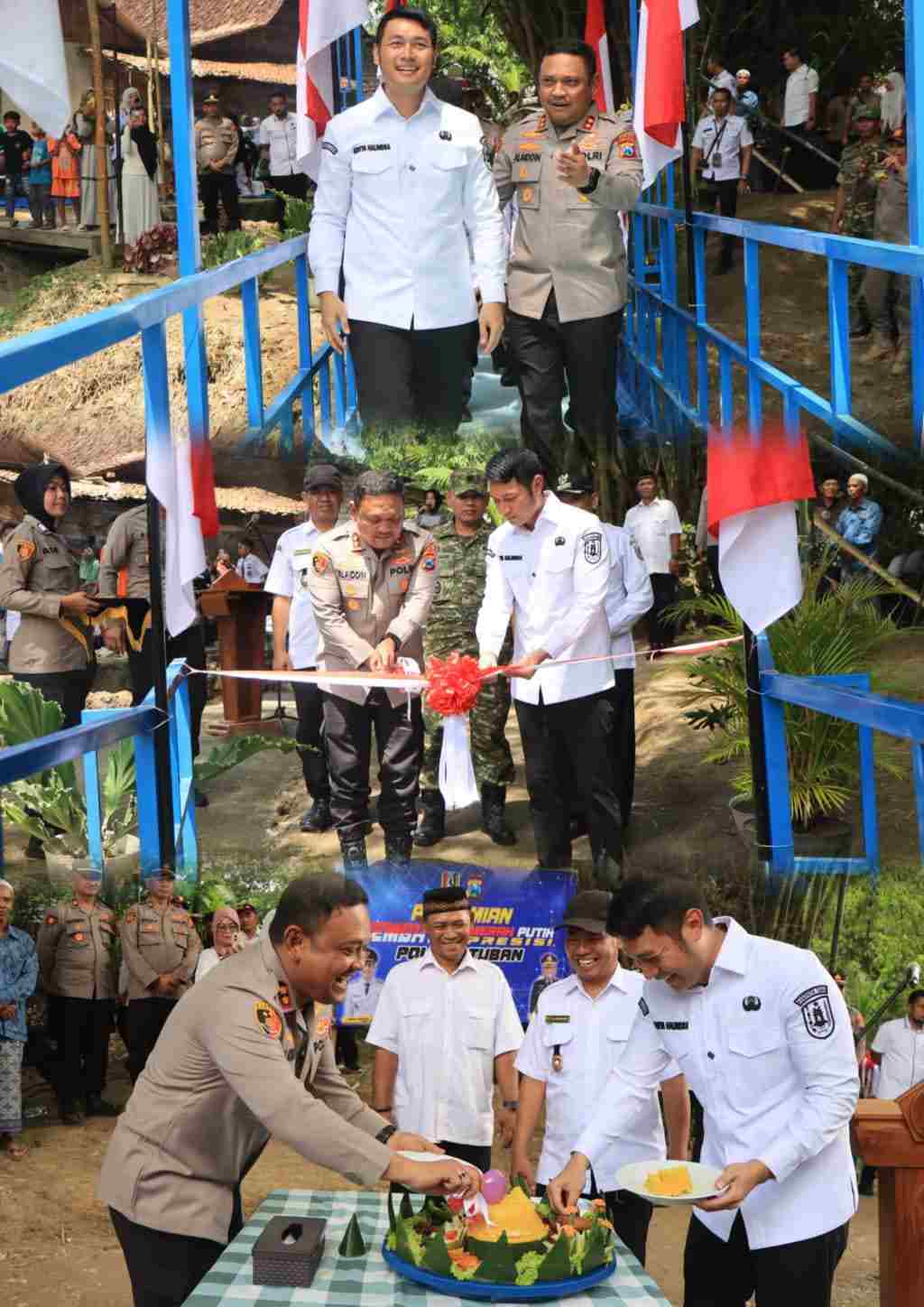 Polres Tuban Bangun Jembatan Merah Putih Presisi, Bupati : Berkat Kepedulian dan Kehadiran Polri di Tengah Masyarakat