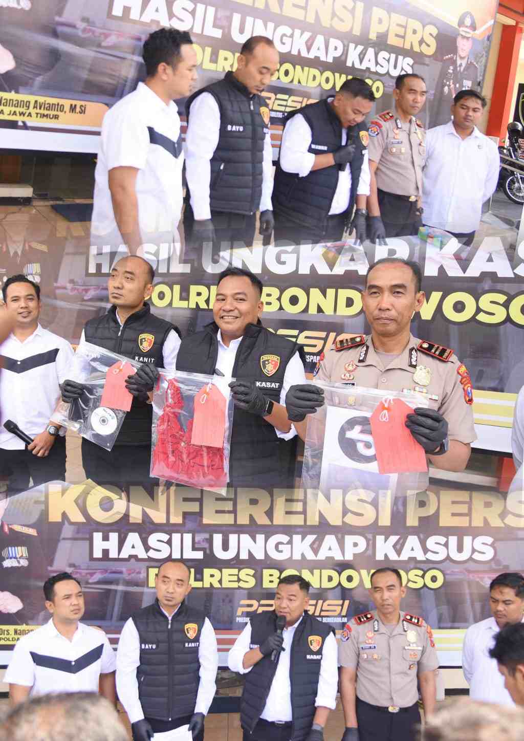 Polres Bondowoso Ungkap Live Streaming Asusila Dua Tersangka Diamankan