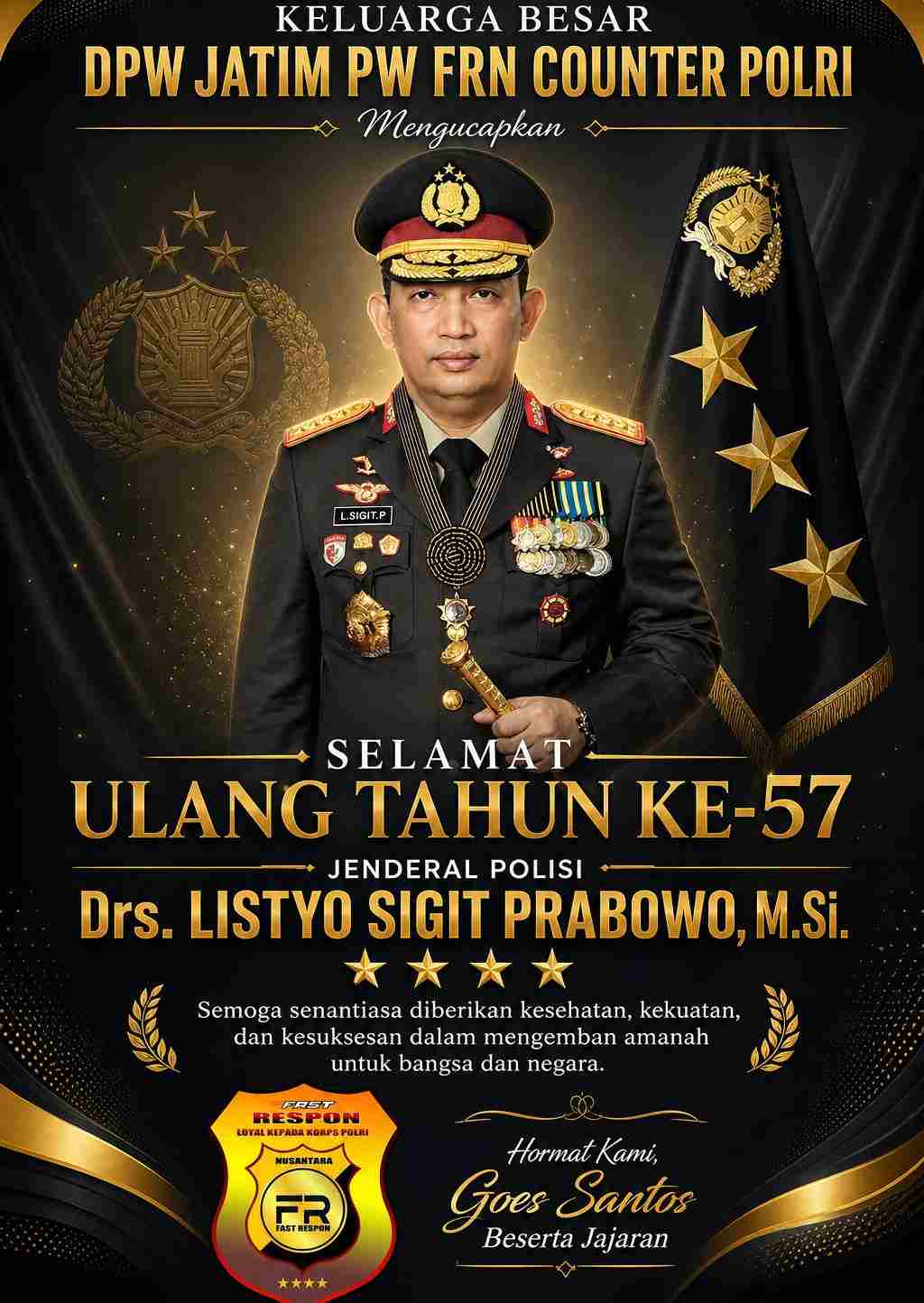 Momentum HUT Ke-57 Kapolri: FRN Jatim Perkuat Sinergi sebagai Jembatan Strategis Polri Presisi. 
