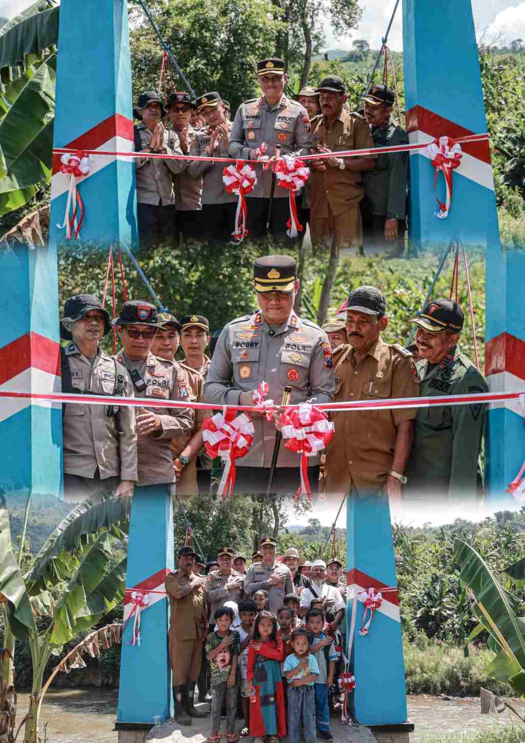 Kapolres Jember Resmikan Jembatan Merah Putih Presisi, Akses Warga di Dua Kecamatan Jadi Lebih Aman