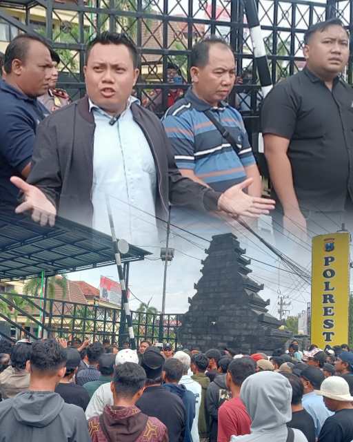 Ratusan Warga Kampung Ujung Datangi Polresta Banyuwangi, Tolak Kasus Dugaan Penganiayaan WN Rusia Diproses Tipiring