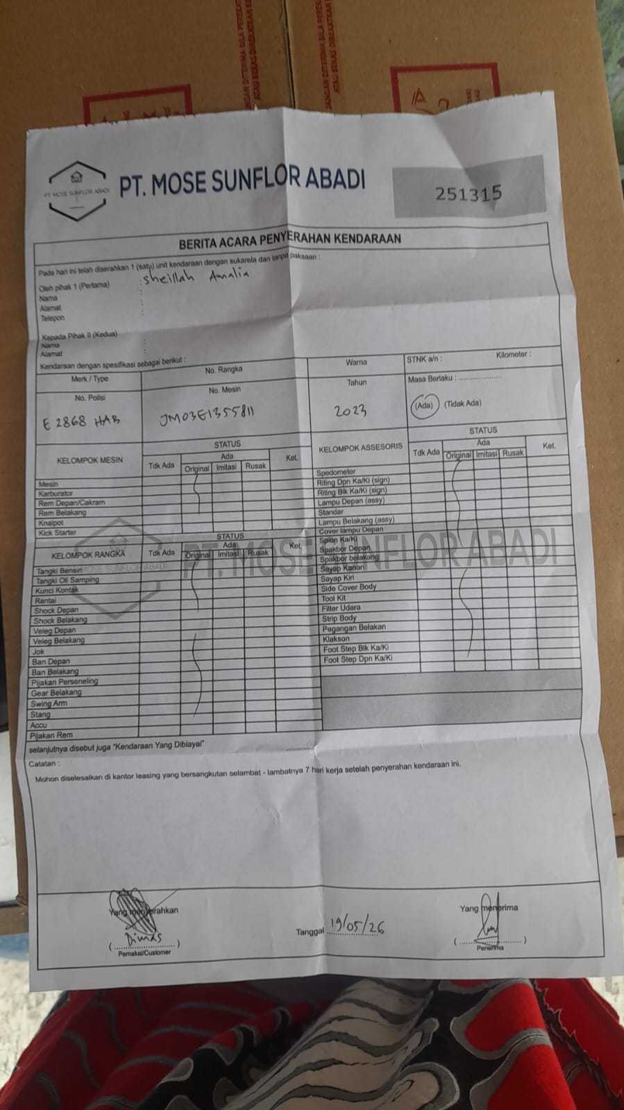 PT Mose Sunflor Abadi, Jasa Penarik Kendaraan Tidak Terdaftar di OJK   