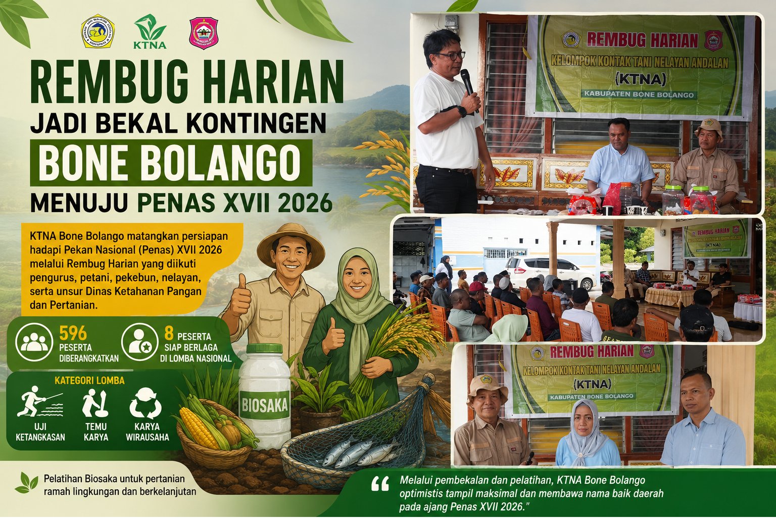 Rembug Harian Jadi Bekal Kontingen Bone Bolango Menuju Penas XVII 2026
