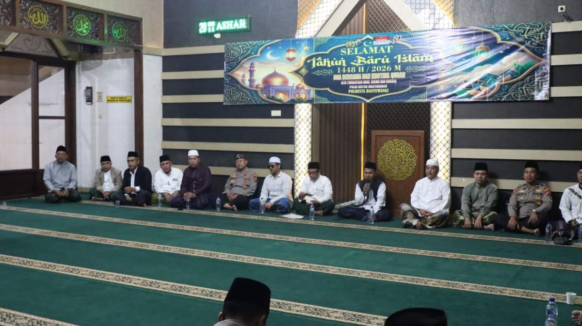 Perkuat Iman dan Pengabdian, Polresta Banyuwangi Gelar Khatmil Quran dalam Peringatan Tahun Baru Islam 1448 H